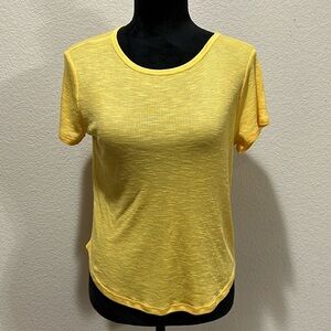 Forever 21 Yellow Knit Top